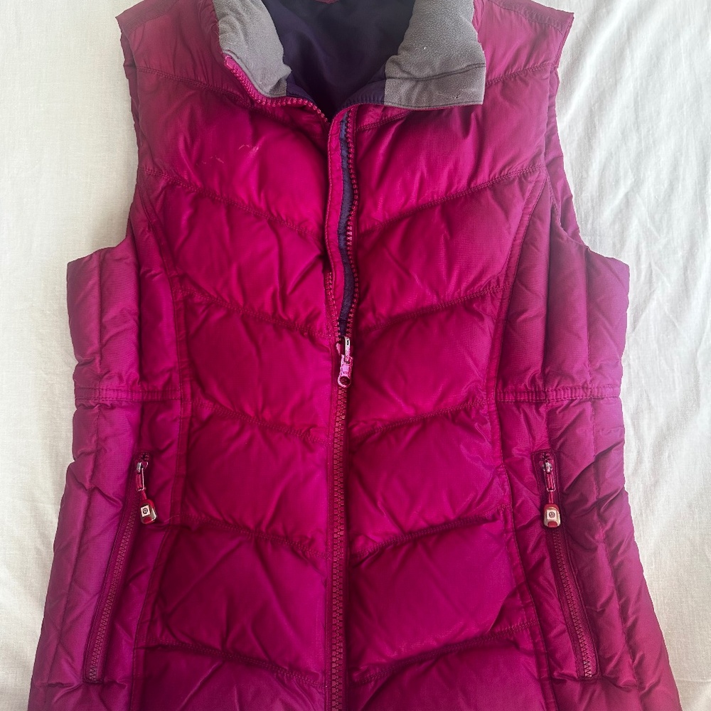 Lululemon Puffer Vest Women’s Small Pink Purple Lightweight Quilted